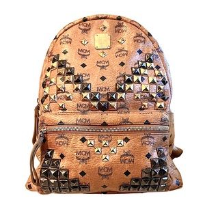 MCM Large Studded Stark Visetos Backpack